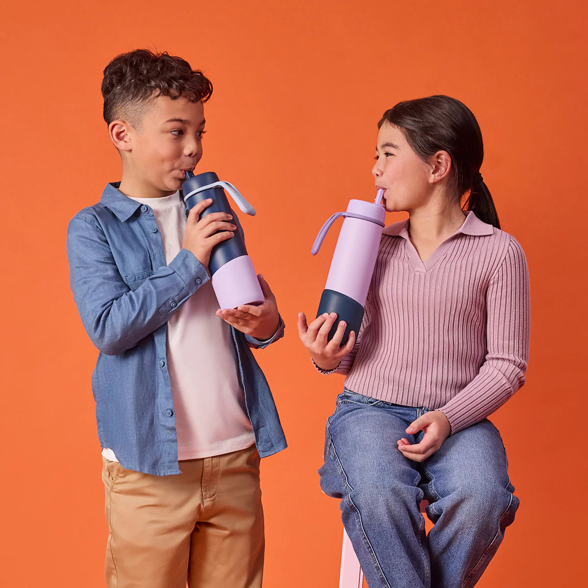 B.Box Flip Top Drink Bottle Bumper - 690ml