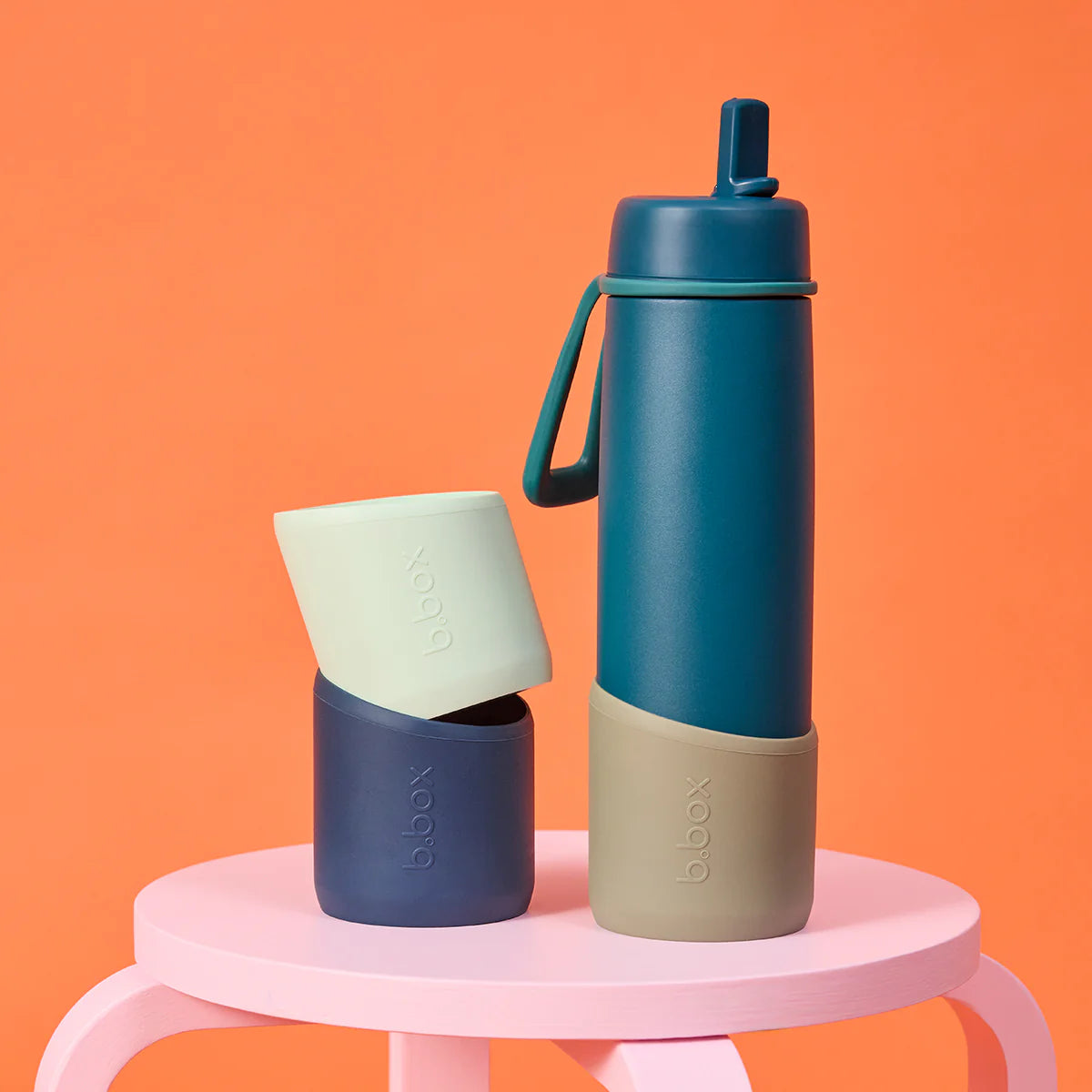 B.Box Flip Top Drink Bottle Bumper - 690ml
