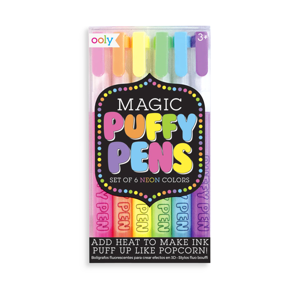 Ooly Magic Puffy Pens - pack of 6
