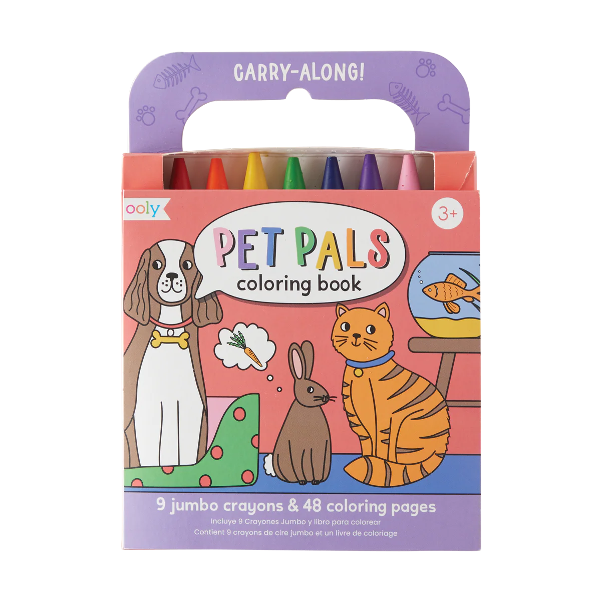 Ooly Carry Along! Coloring Book and Crayon Set (5 themes)
