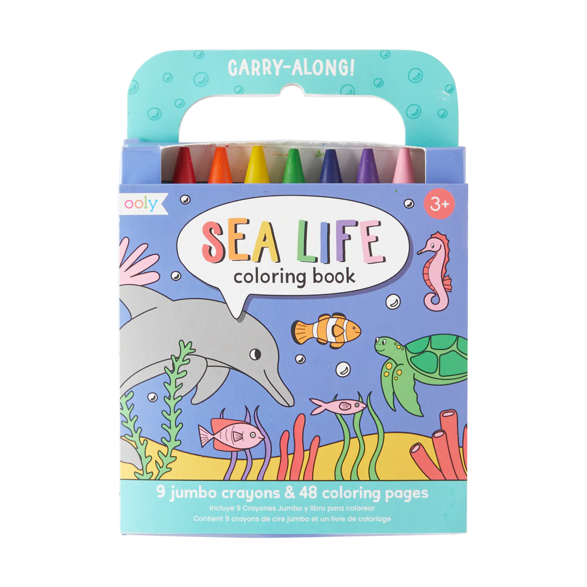 Ooly Carry Along! Coloring Book and Crayon Set (5 themes)