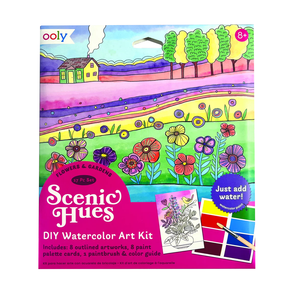 Ooly Scenic Hues DIY Watercolor Art Kit (2 themes)