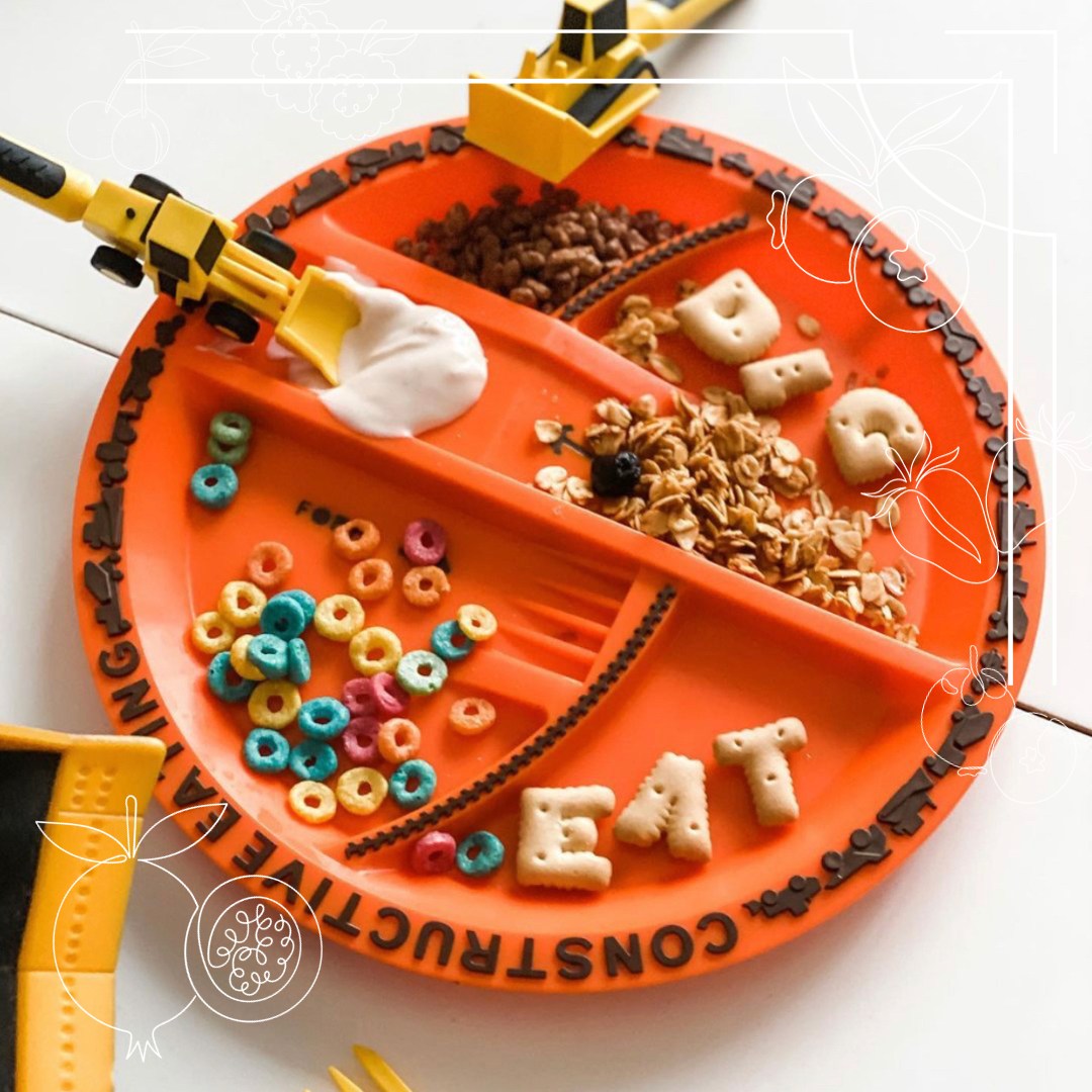 Constructive Eating Plate - 3 Themes