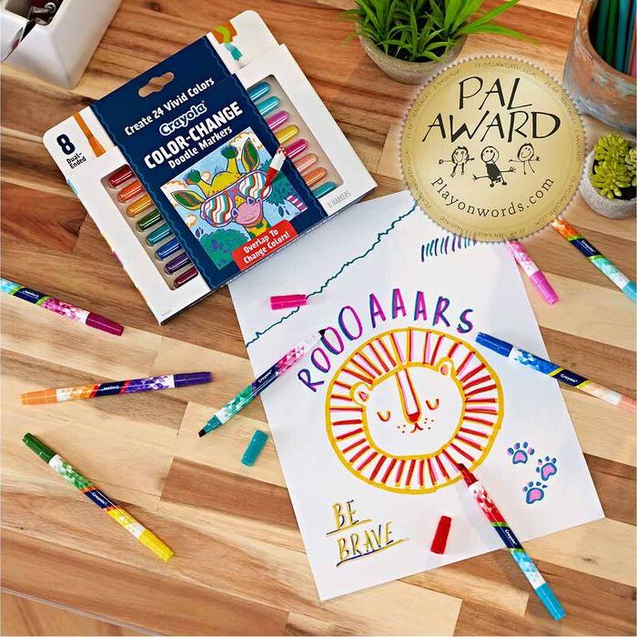 Crayola Design and Draw Colour Change Markers 8 pack Little Giants