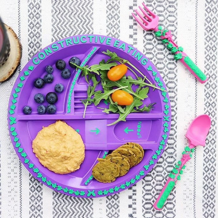 Constructive Eating Plate - 3 Themes