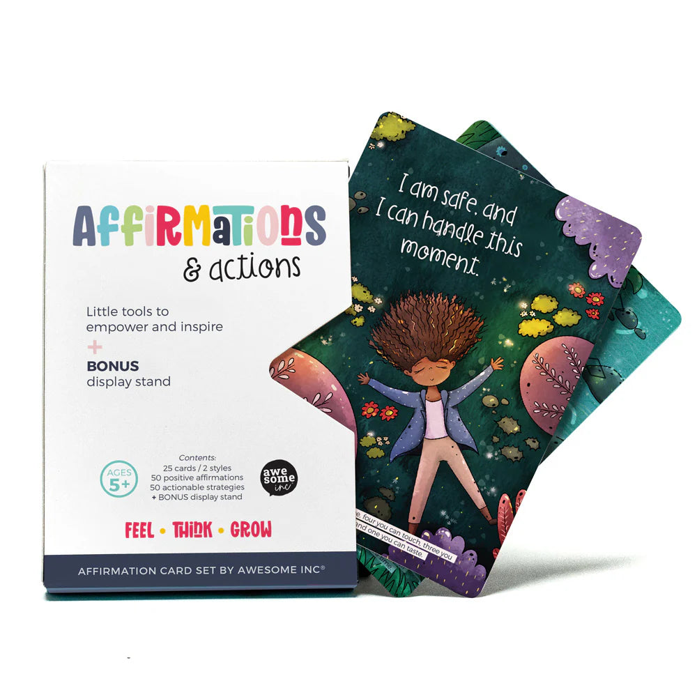 Awesome Inc Affirmations &amp; Actions Card Set (age 5+)