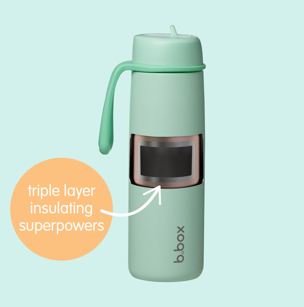 B.Box Insulated Flip Top Drink Bottle - 690ml