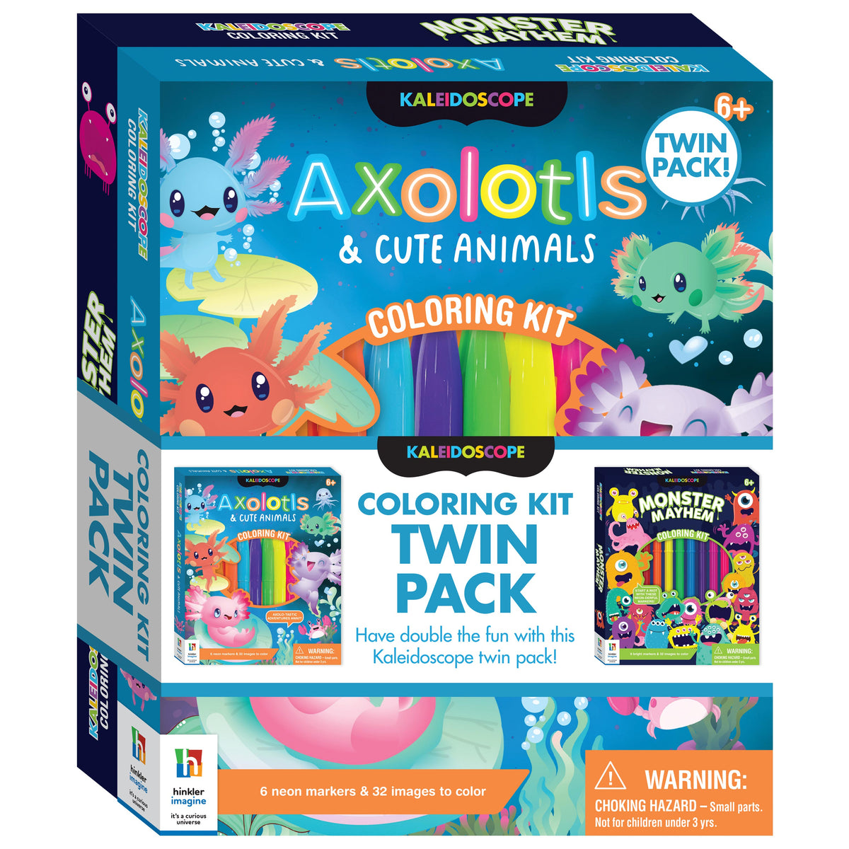 Kaleidoscope Colouring Kit Twin Packs (2 options)