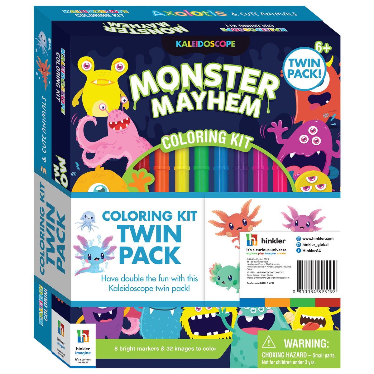 Kaleidoscope Colouring Kit Twin Packs (2 options)