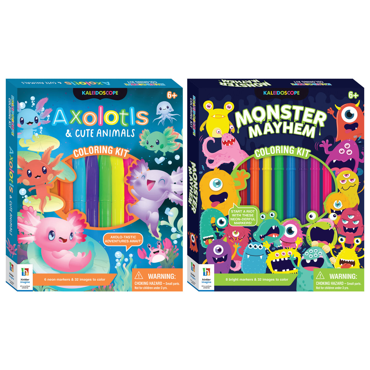 Kaleidoscope Colouring Kit Twin Packs (2 options)