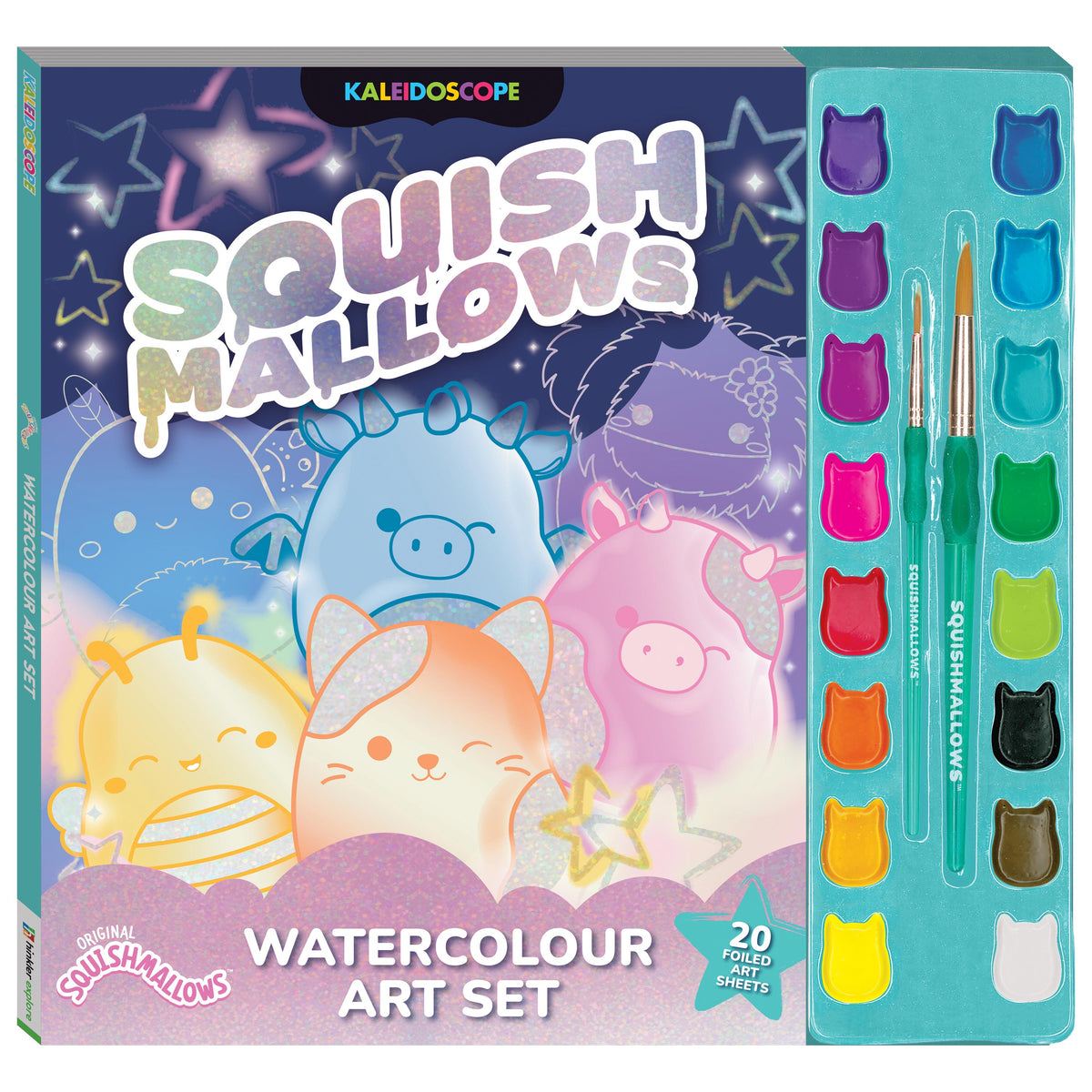 Hinkler Kaleidoscope Squishmallows Watercolour Art Set