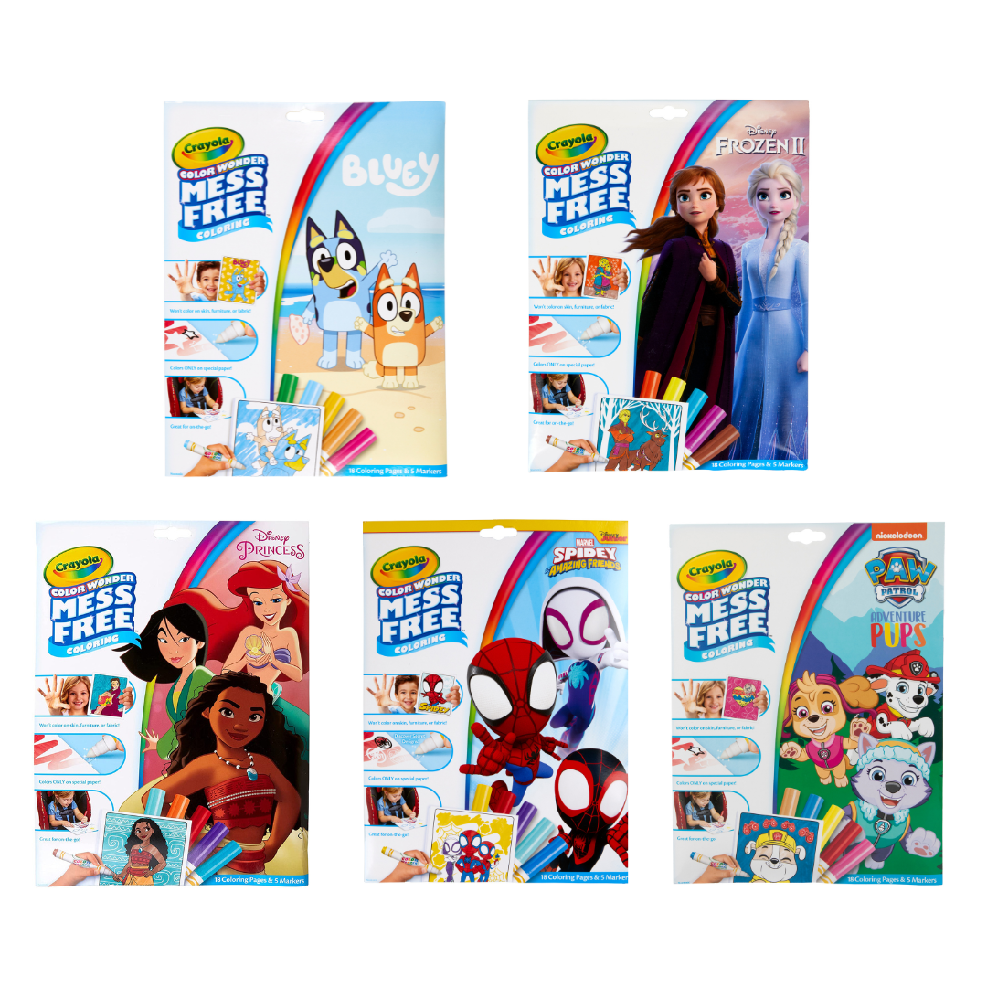 Crayola Colour Wonder Mess Free Colouring Pages and Markers