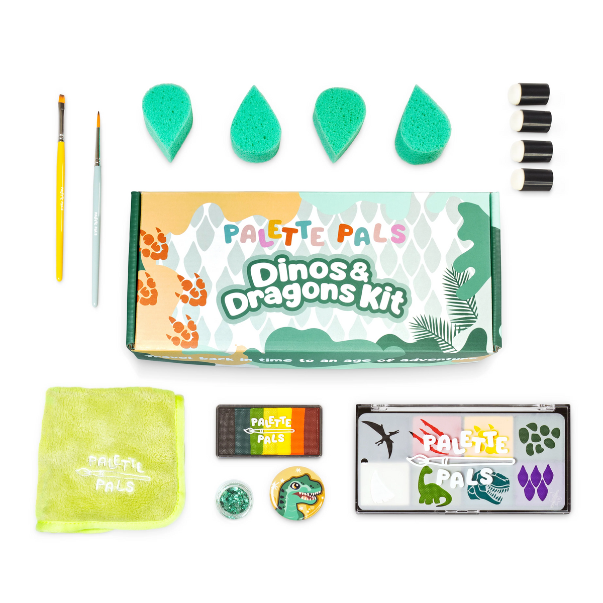 Palette Pals Dino and Dragon Face Paint Kit