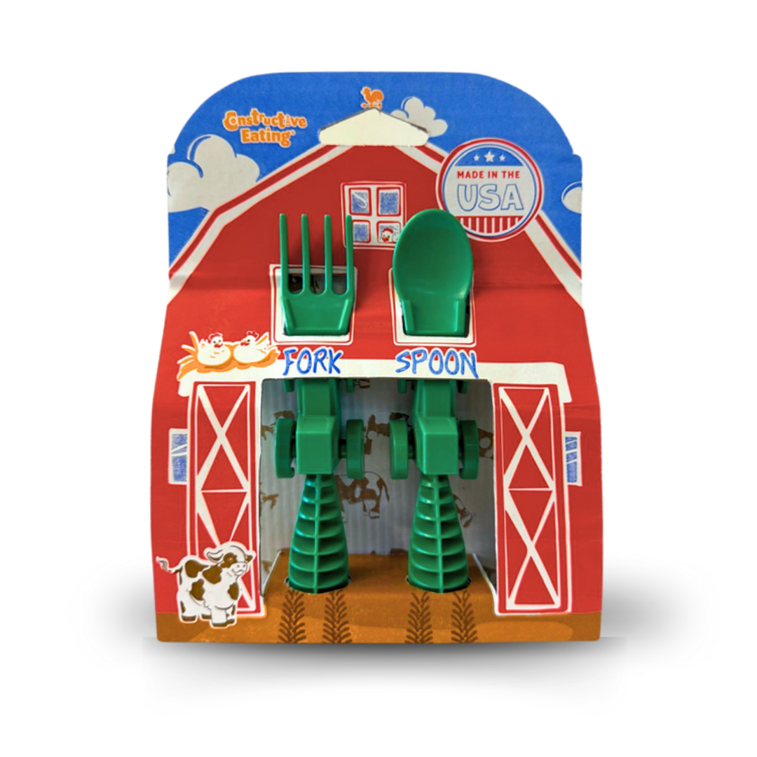 Constructive Eating - Tractor Toddler Cutlery