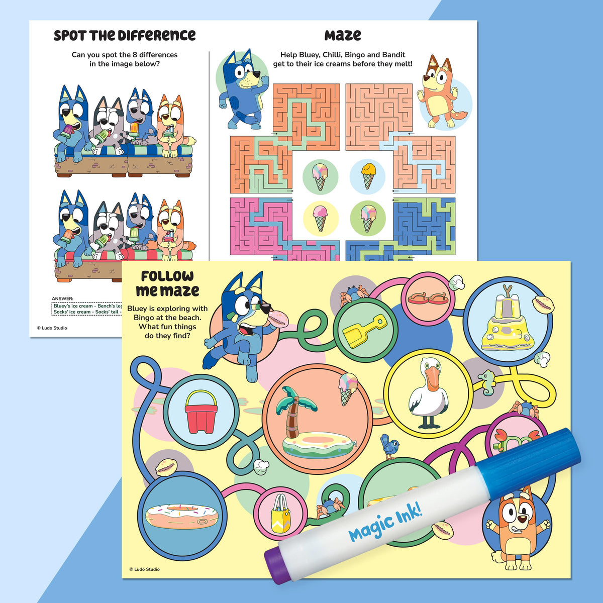 Inkredibles Bluey Poster Activity Kit