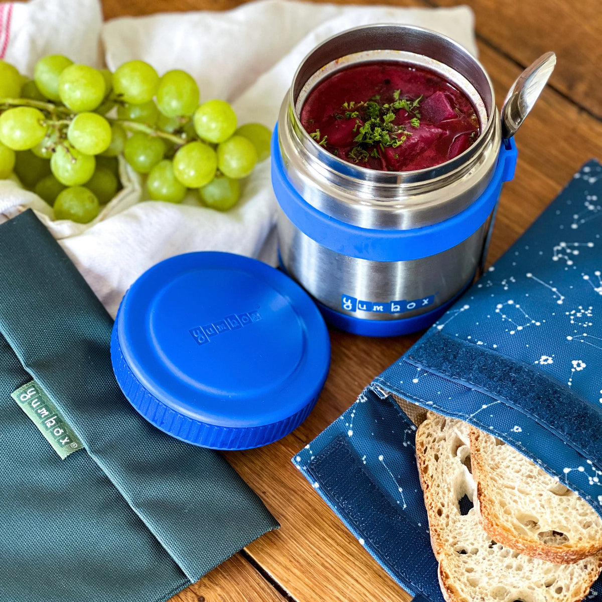 Yumbox Zuppa Thermal Food Jar with Spoon and Band