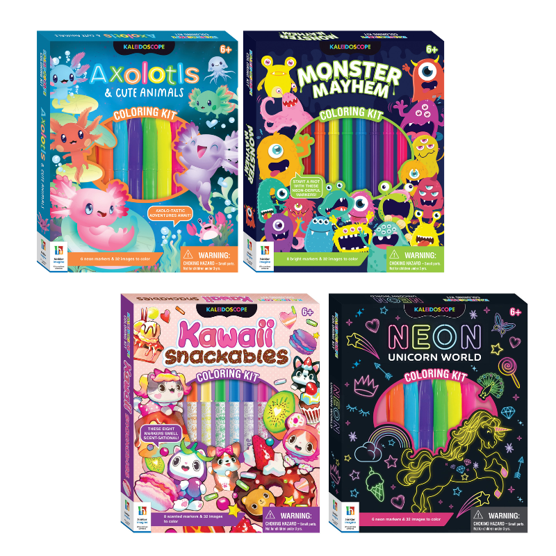 Kaleidoscope Colouring Kit Twin Packs (2 options)