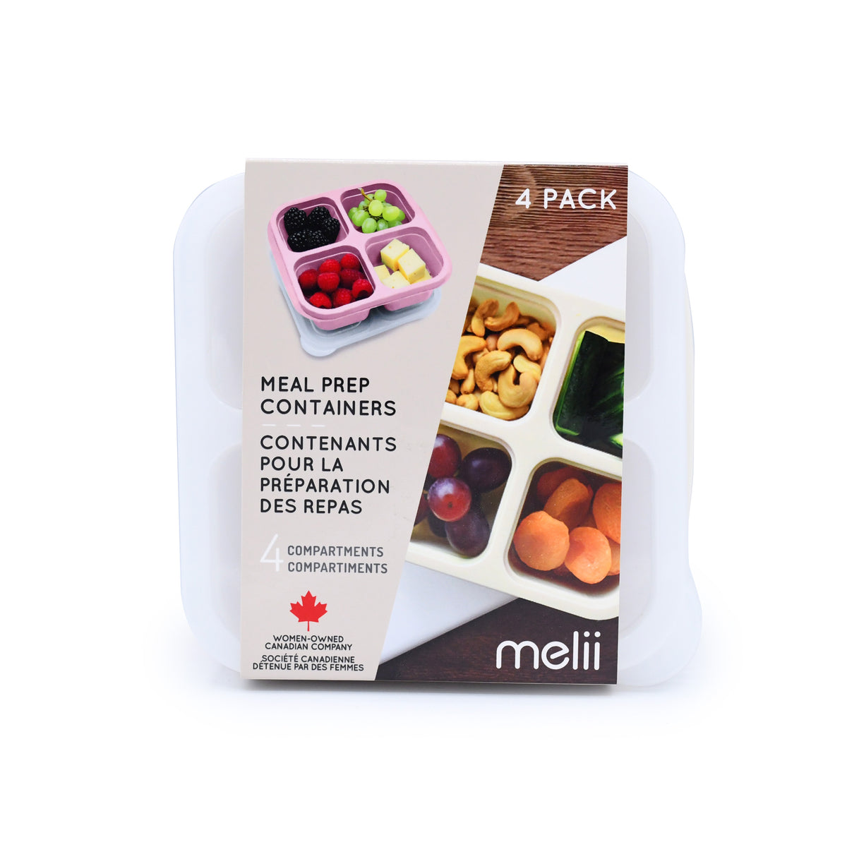 Melii Meal Prep Containers (4pack)