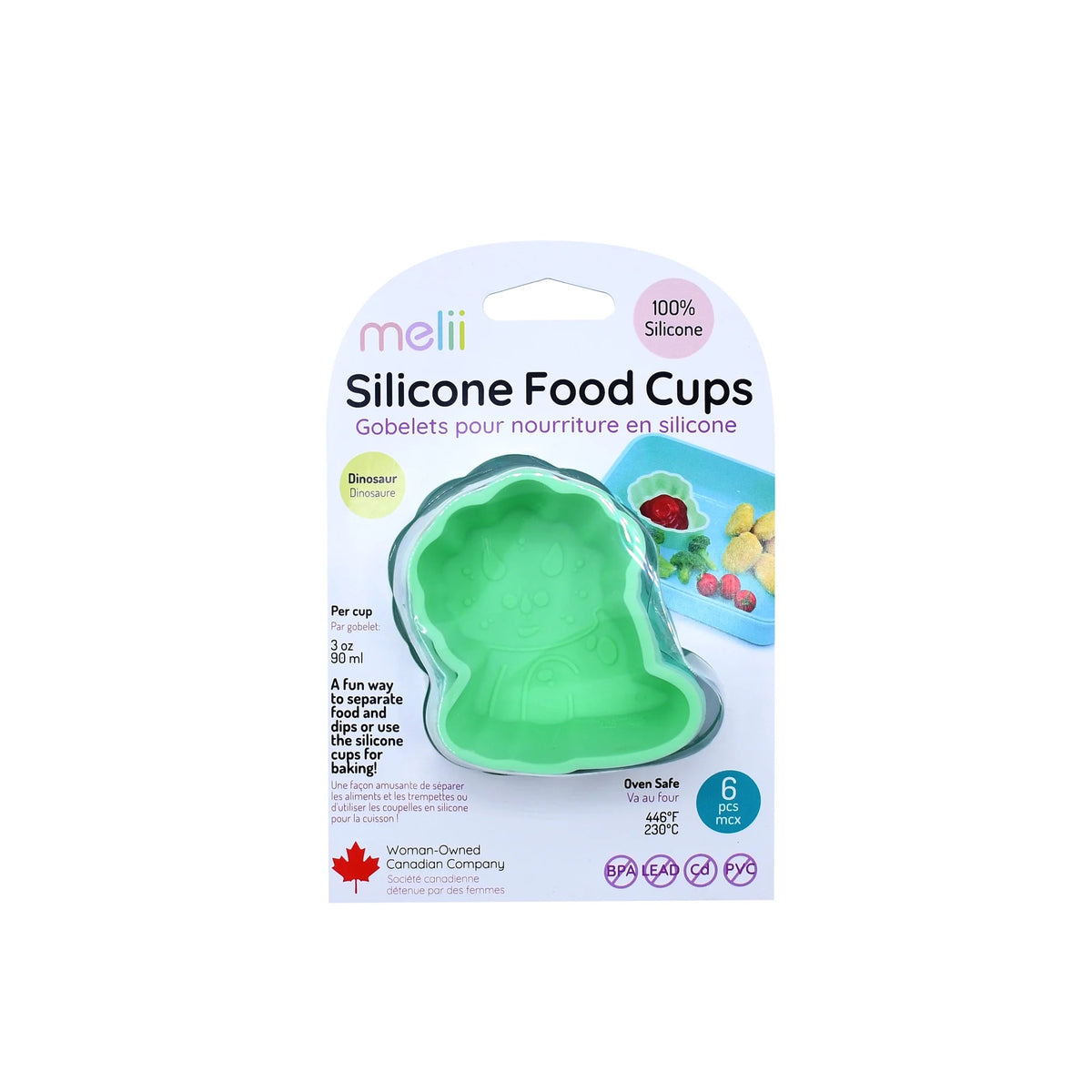 Melii Animal Silicone Food Cups - Set of 6 (3 options)