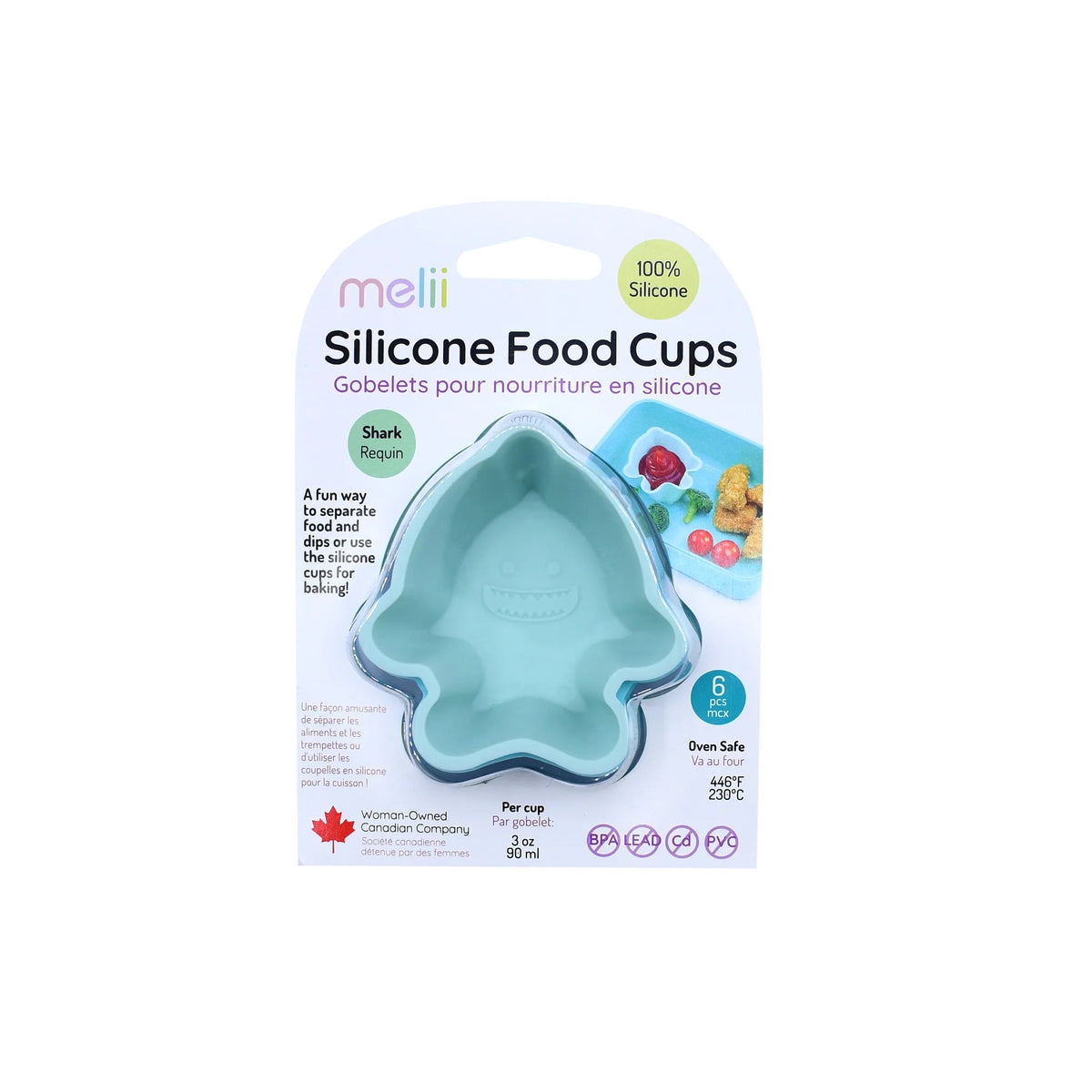 Melii Animal Silicone Food Cups - Set of 6 (3 options)