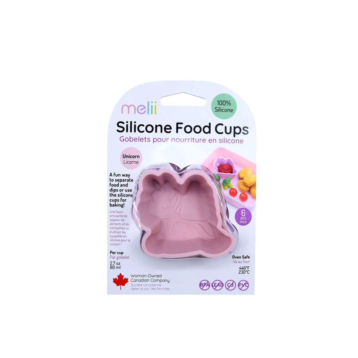 Melii Animal Silicone Food Cups - Set of 6 (3 options)