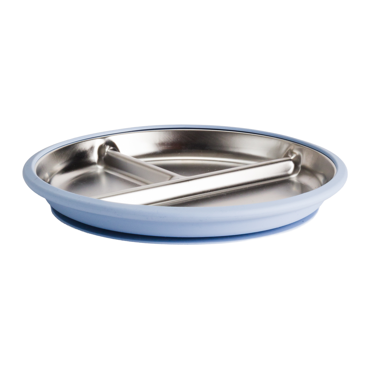 Nesting Stainless Divided Suction Plate 20cm
