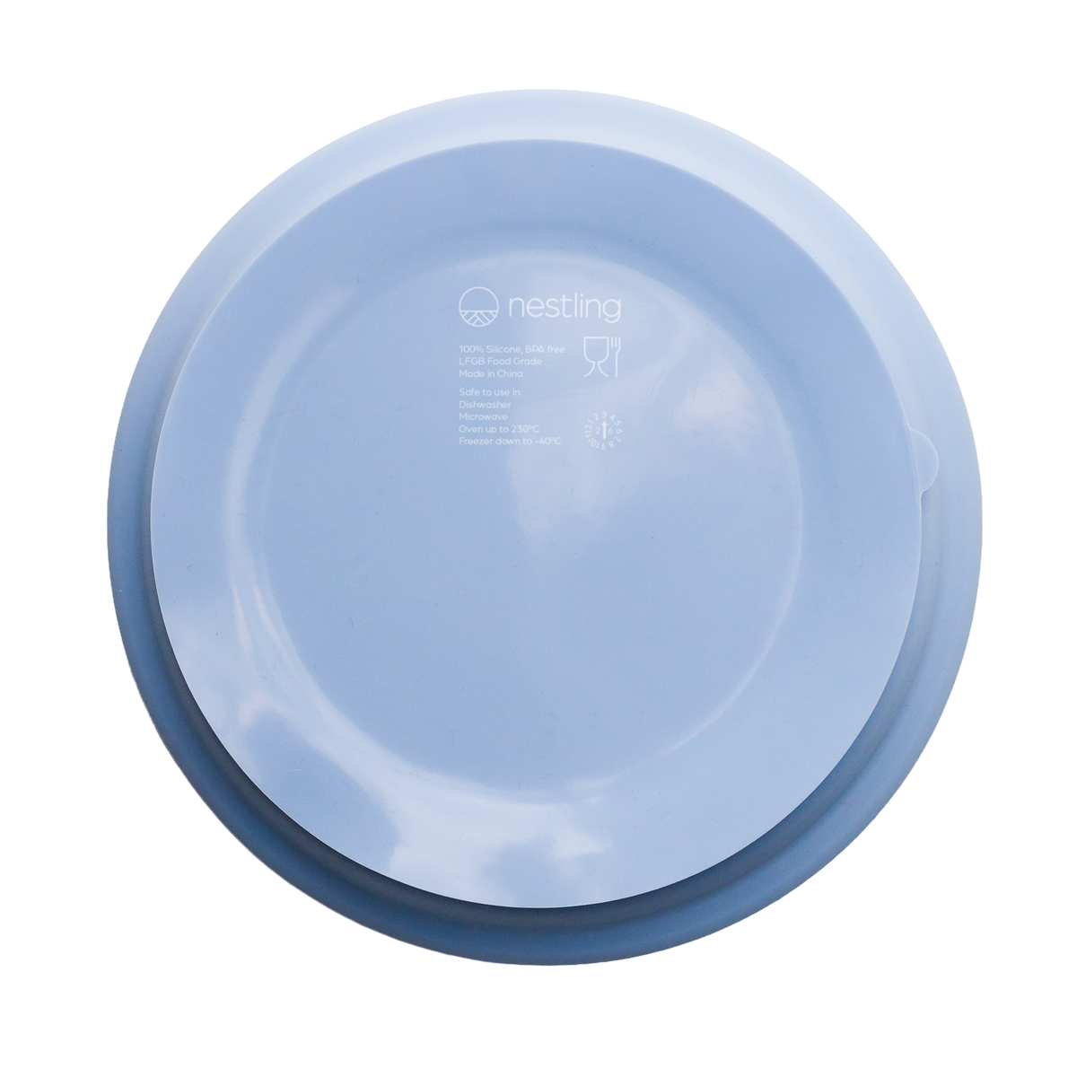 Nesting Stainless Divided Suction Plate 20cm