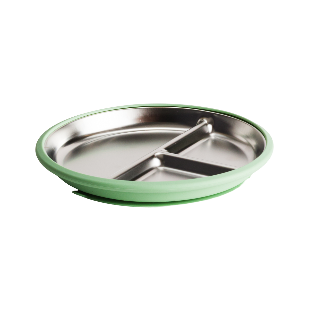 Nesting Stainless Divided Suction Plate 20cm