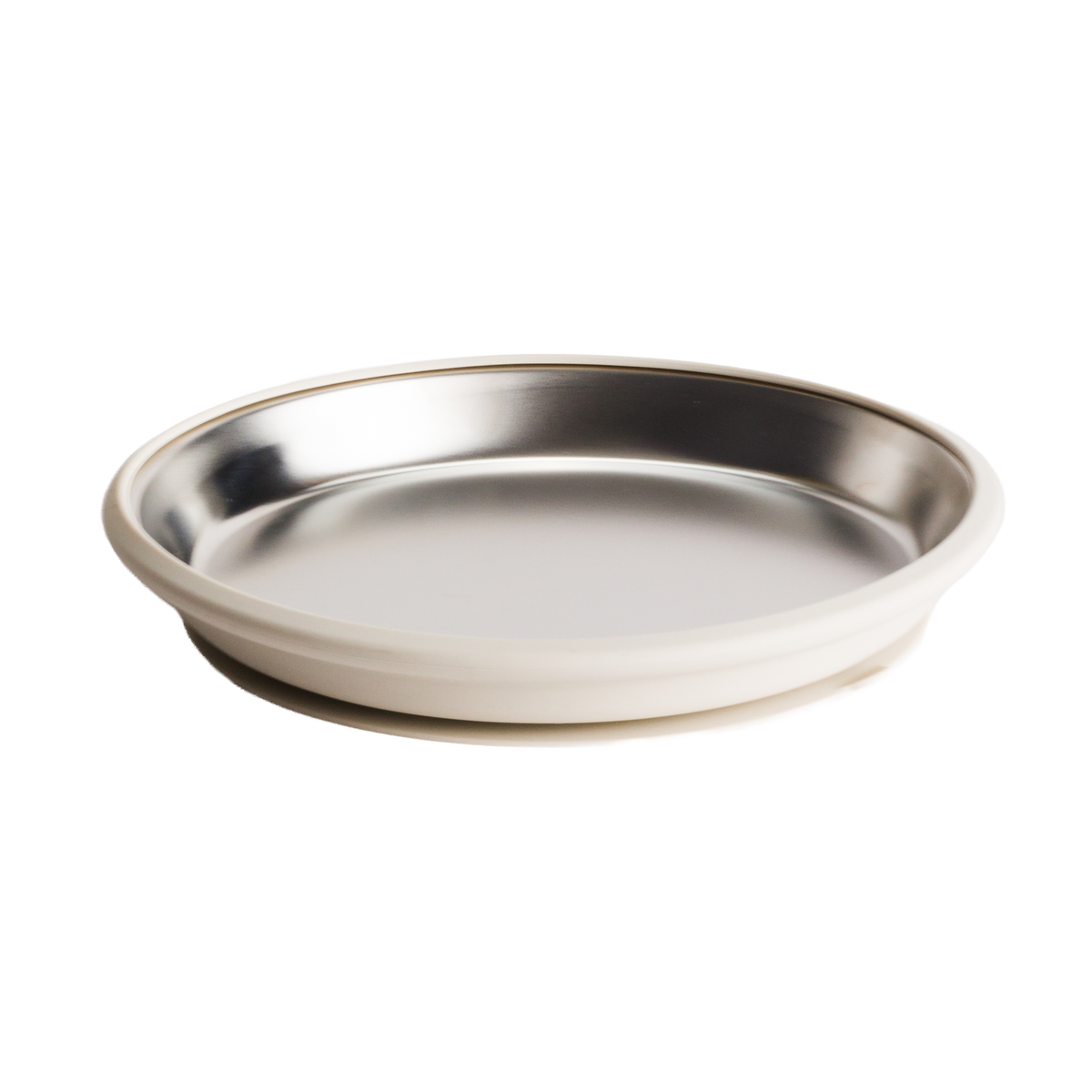 Nestling Stainless Flat Suction Plate 20cm