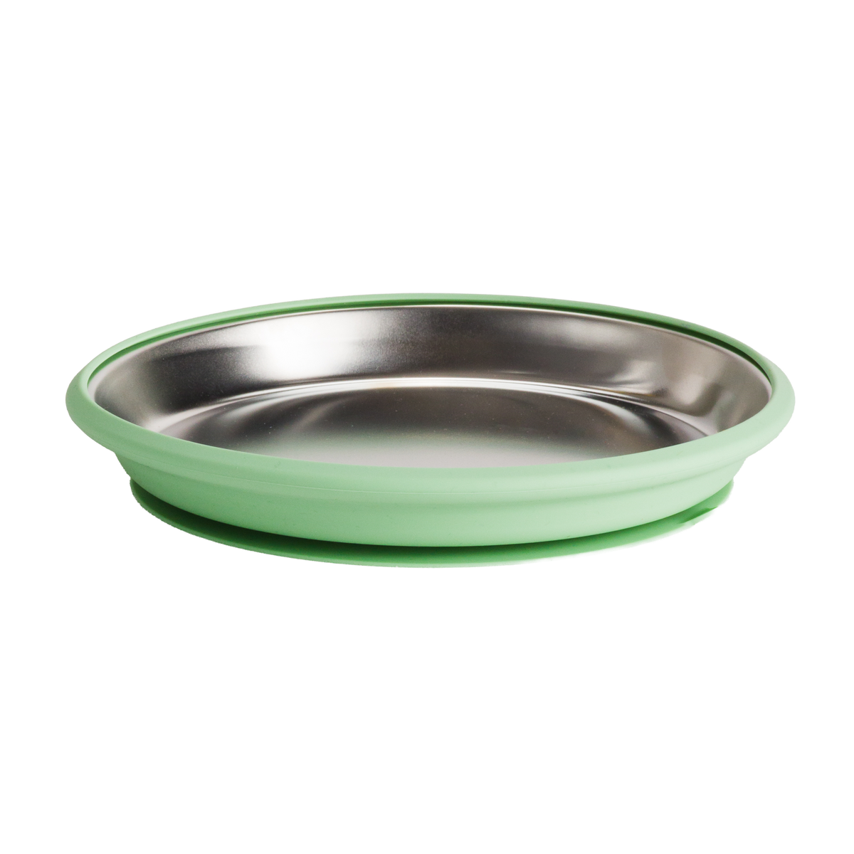 Nestling Stainless Flat Suction Plate 20cm