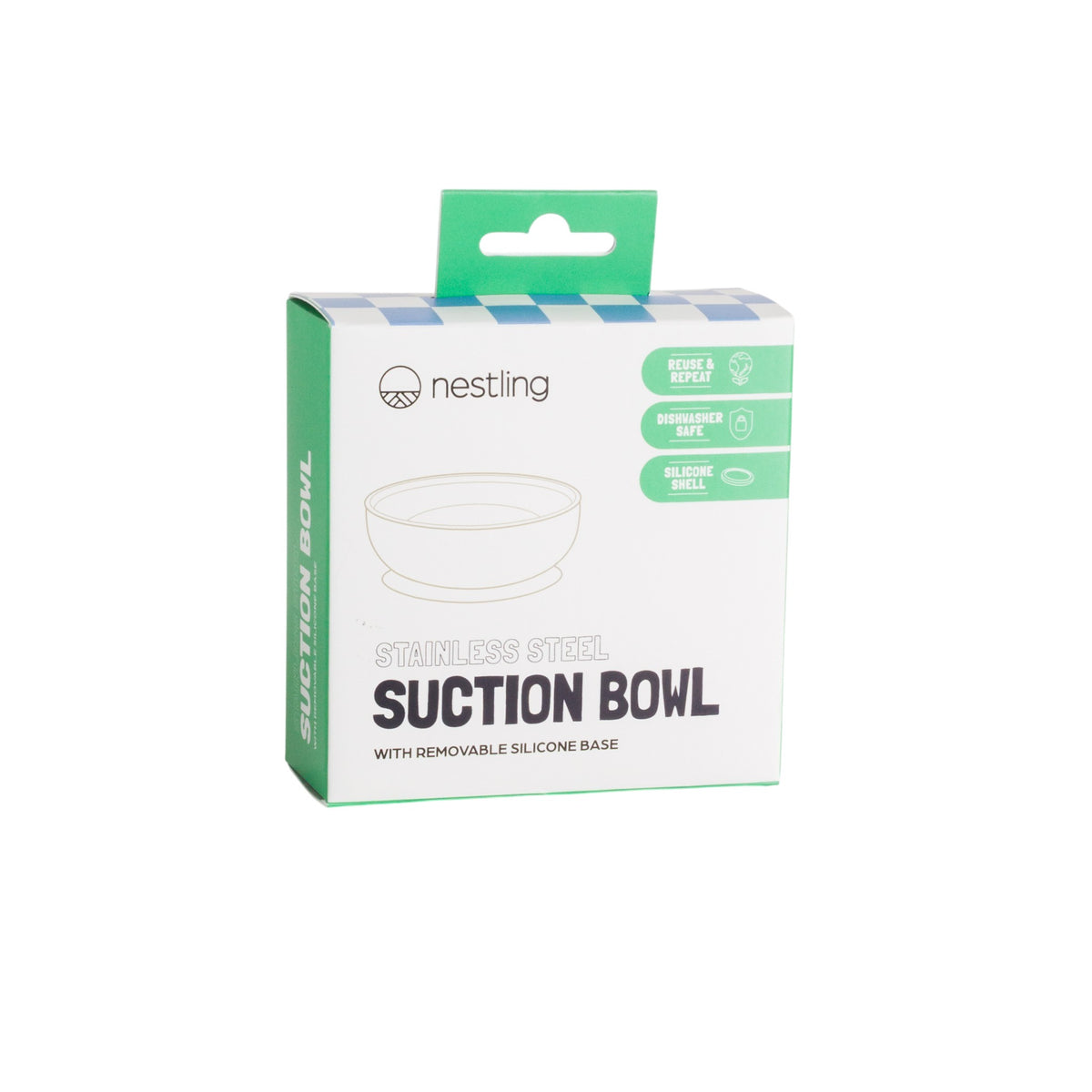 Nestling Stainless Suction Bowl