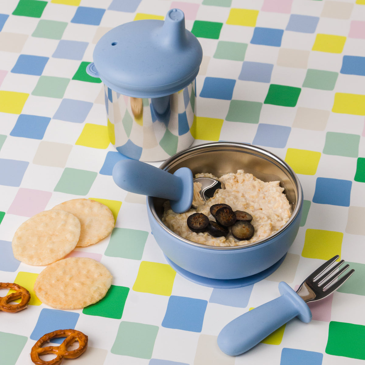 Nestling Stainless Suction Bowl