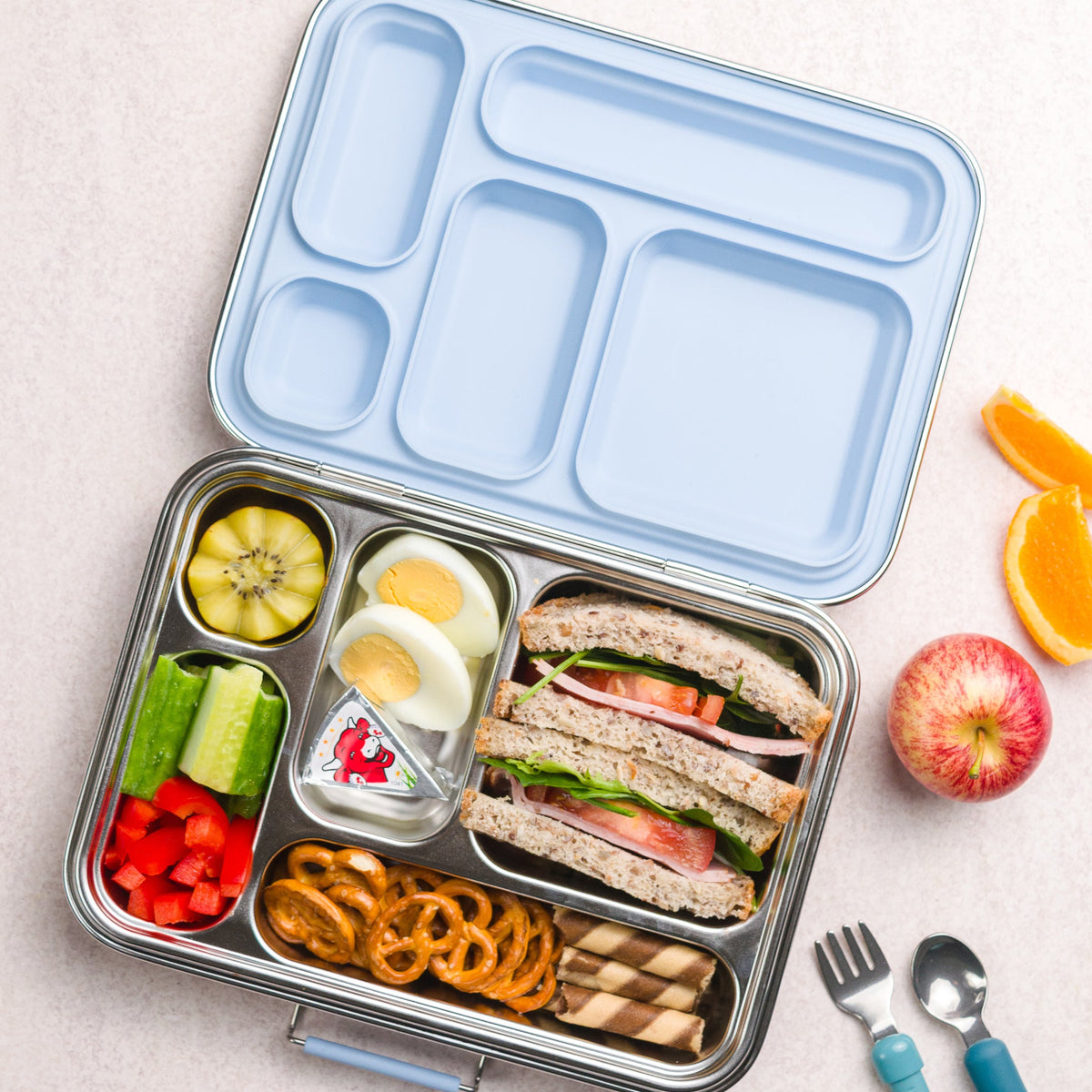 Nestling Stainless Steel Bento Lunchbox