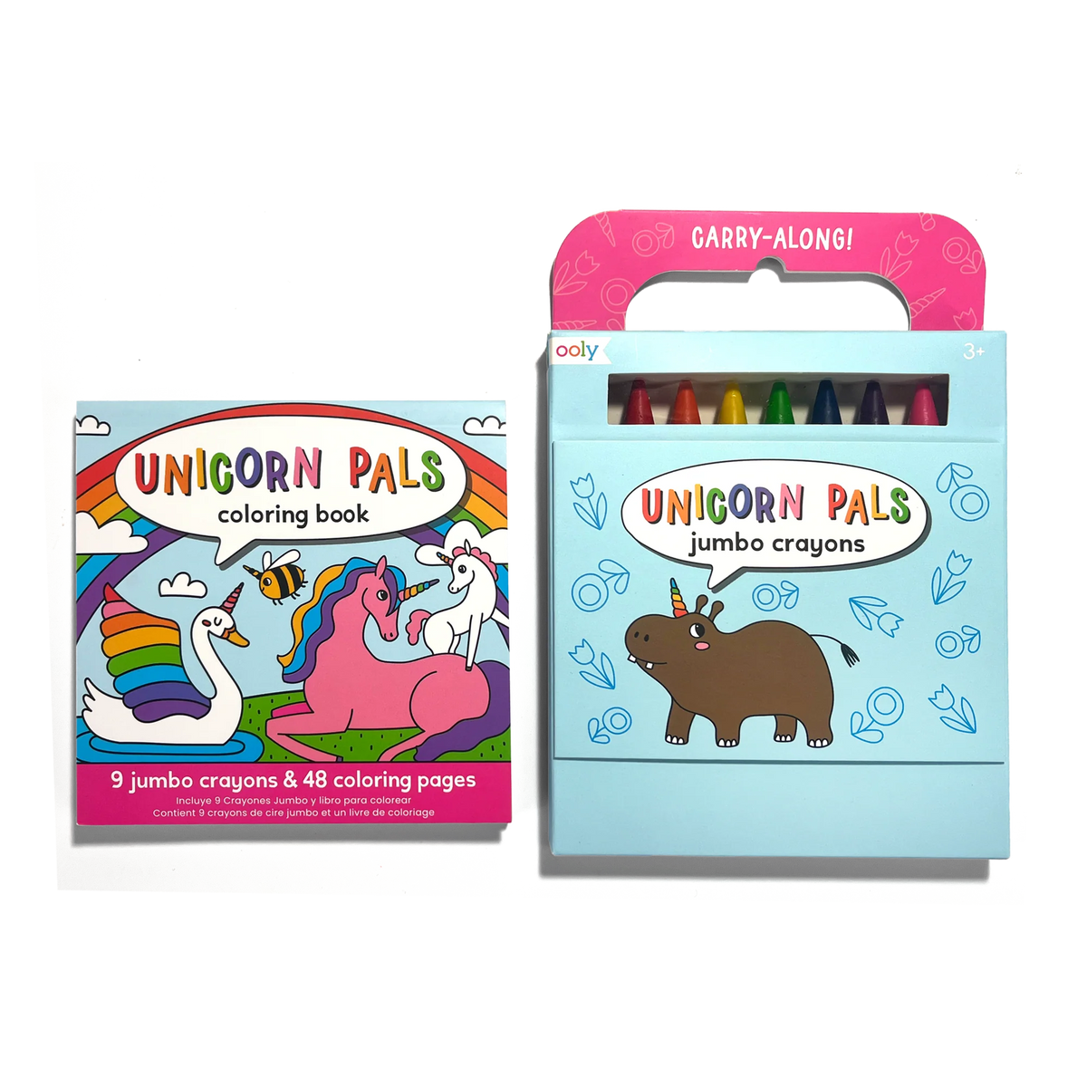 Ooly Carry Along! Coloring Book and Crayon Set (5 themes)