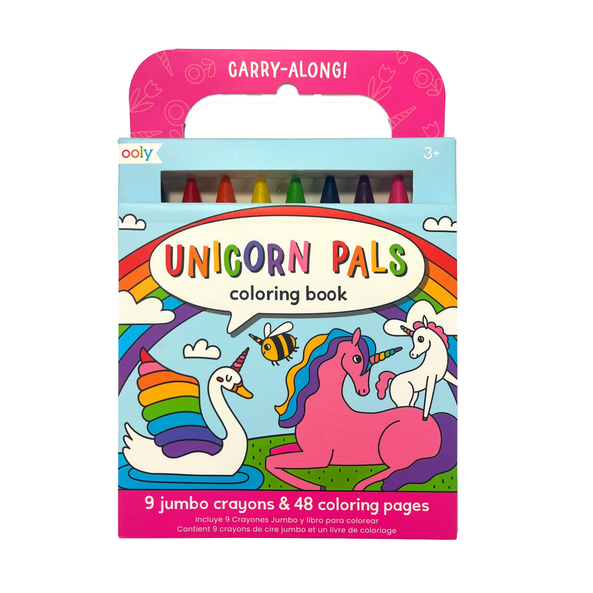 Ooly Carry Along! Coloring Book and Crayon Set (5 themes)