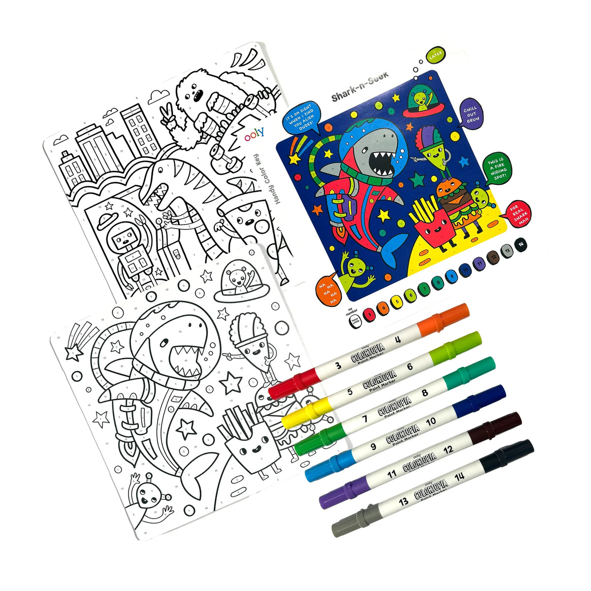 Ooly Colortopia Color By Number Kit (2 themes)