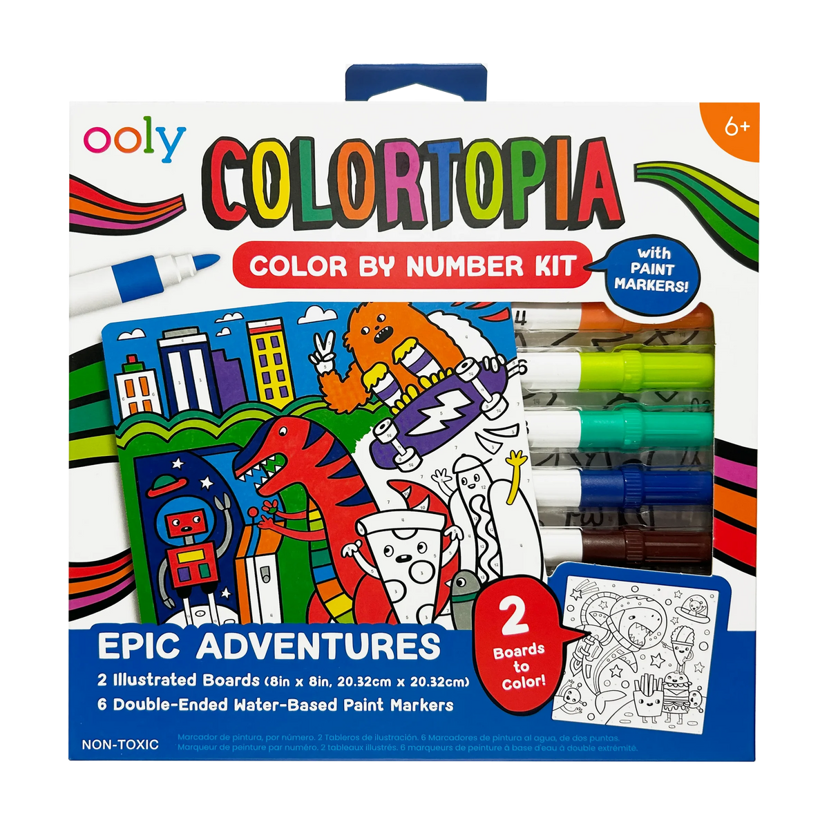 Ooly Colortopia Color By Number Kit (2 themes)