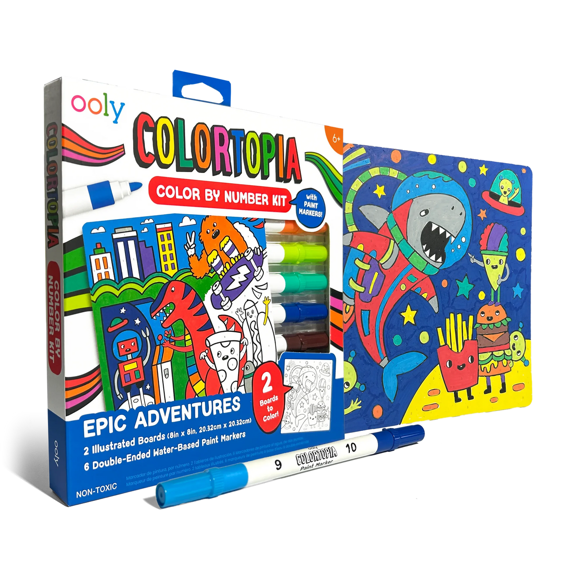 Ooly Colortopia Color By Number Kit (2 themes)