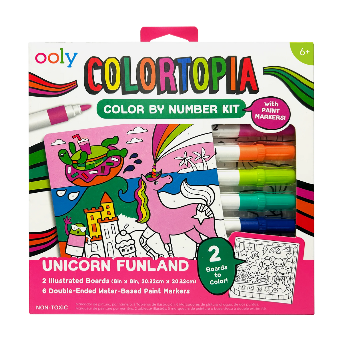 Ooly Colortopia Color By Number Kit (2 themes)