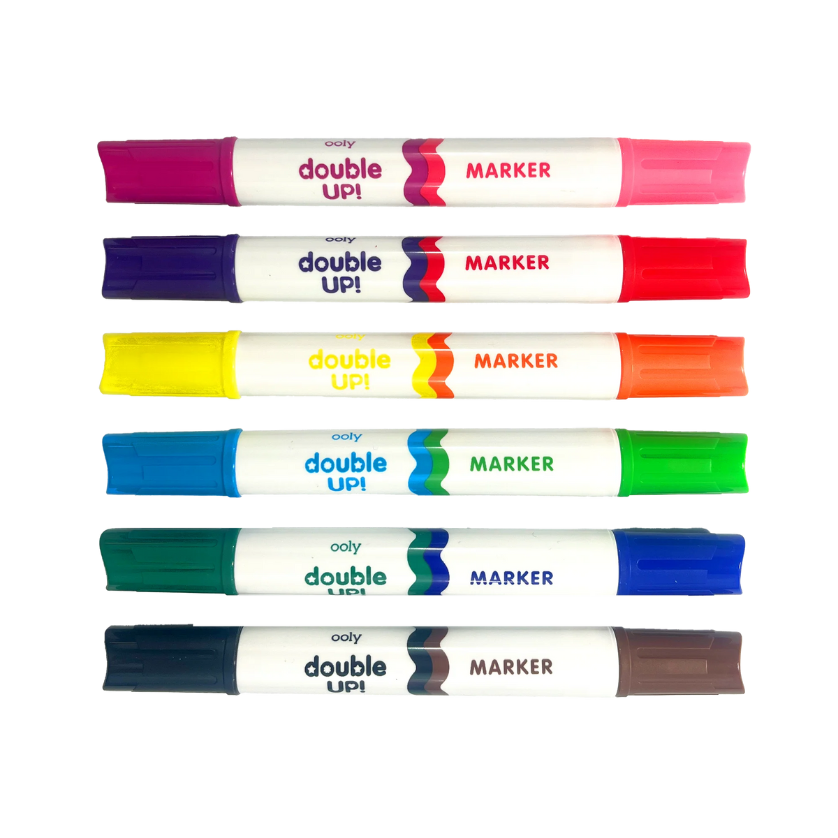 Ooly Double Up! Double-Ended Markers - Set of 6