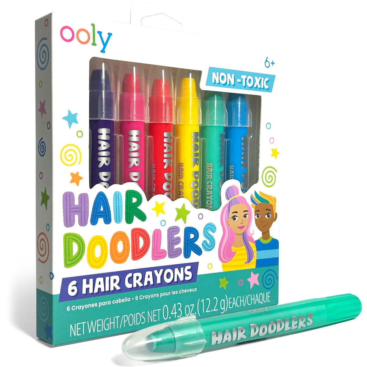 Ooly Hair Doodlers - Hair Crayons (Set of 6)