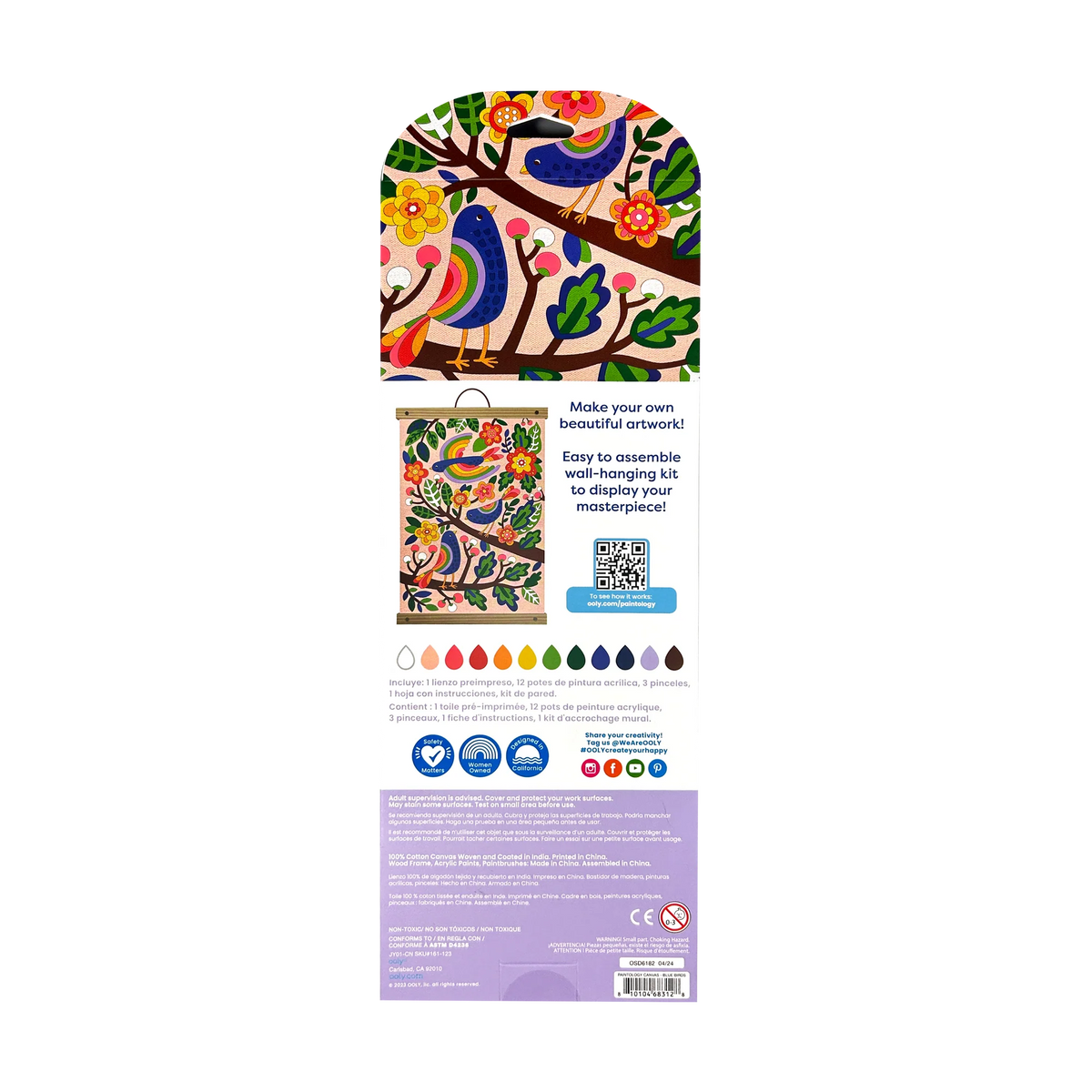 Paintology Paint-By-Number Canvas Kit - 2 themes