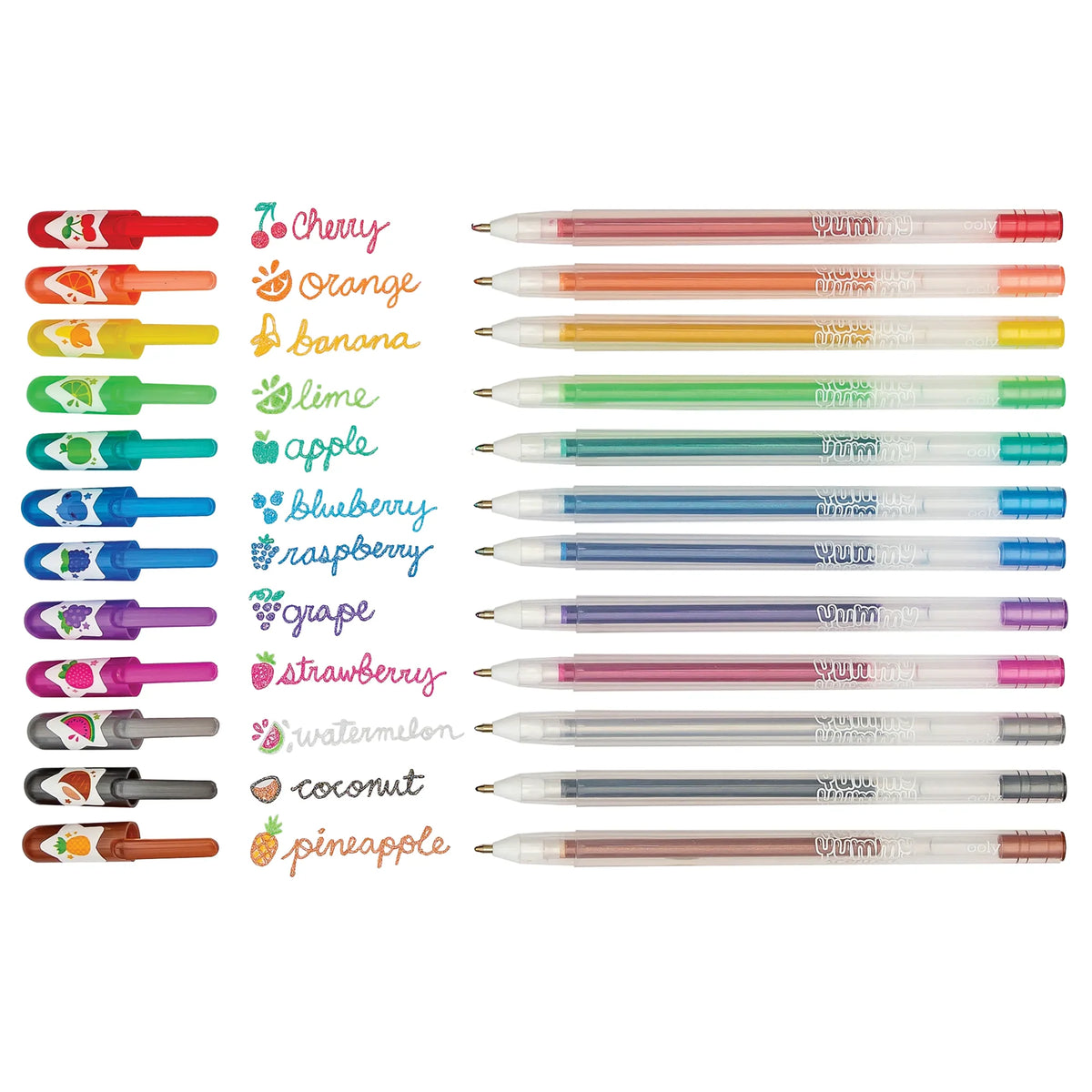 Ooly Yummy Yummy Scented Glitter Gel Pens - Set of 12