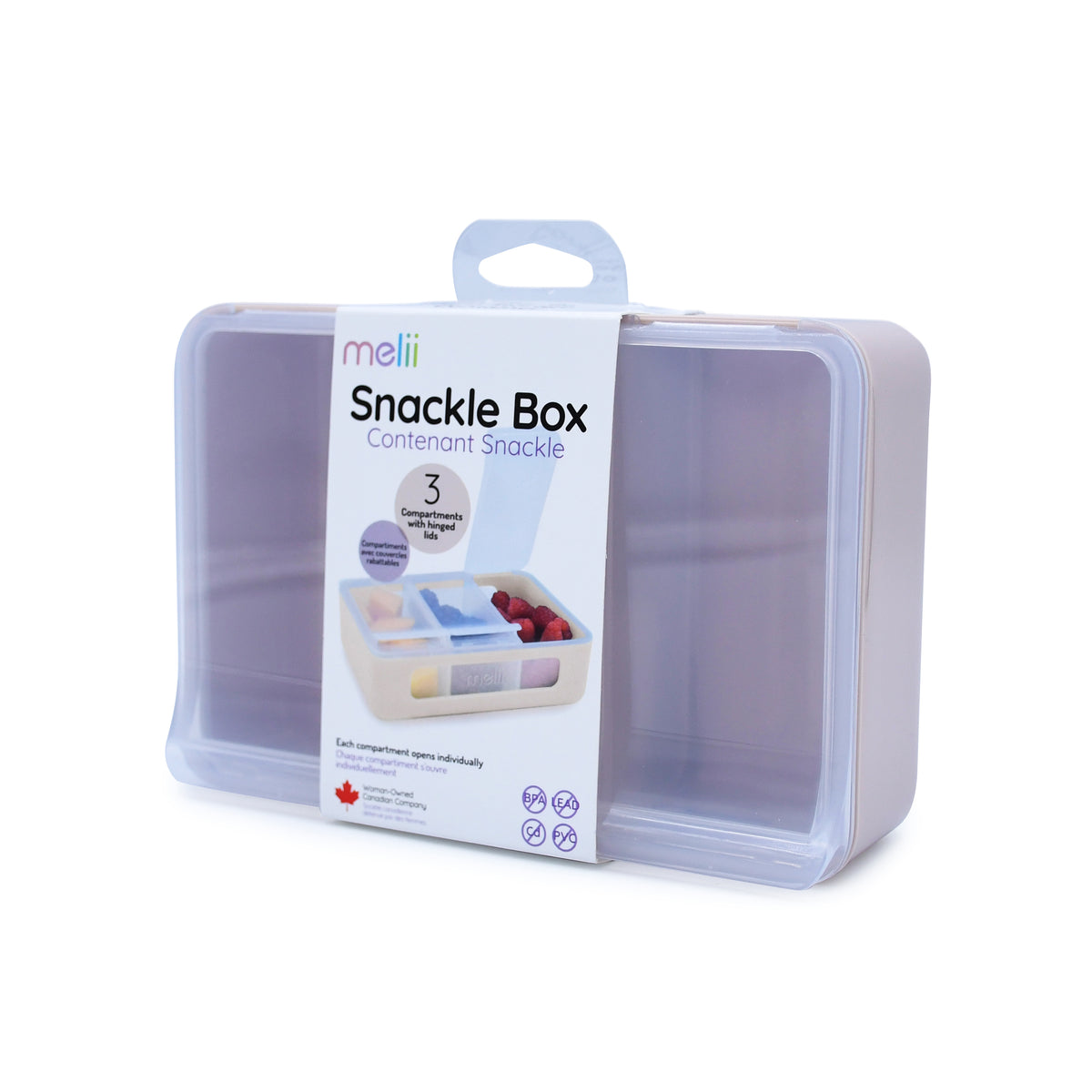 Melii Snackle Box - 3 Compartments