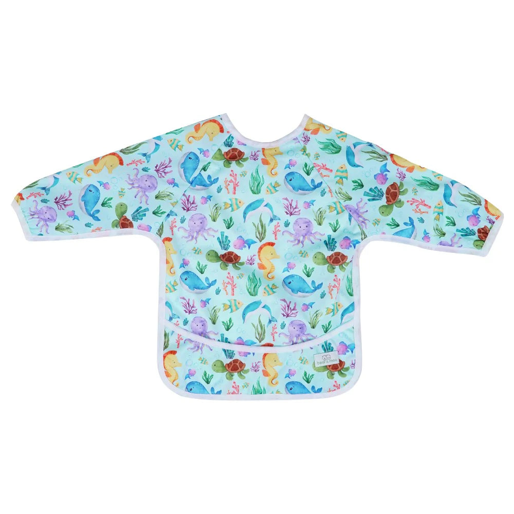 Bear &amp; Moo Sleeved Bib