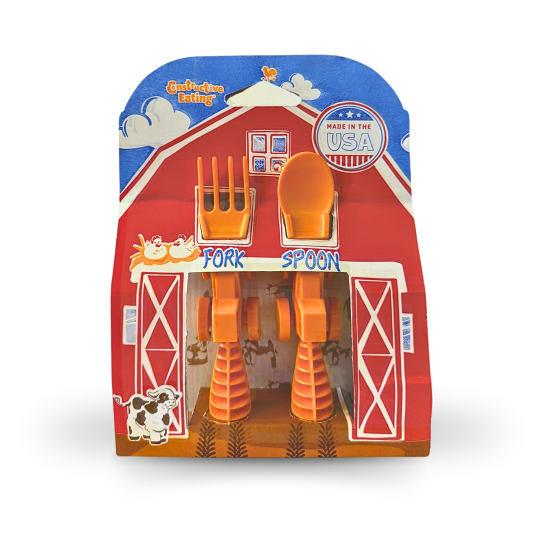 Constructive Eating - Tractor Toddler Cutlery