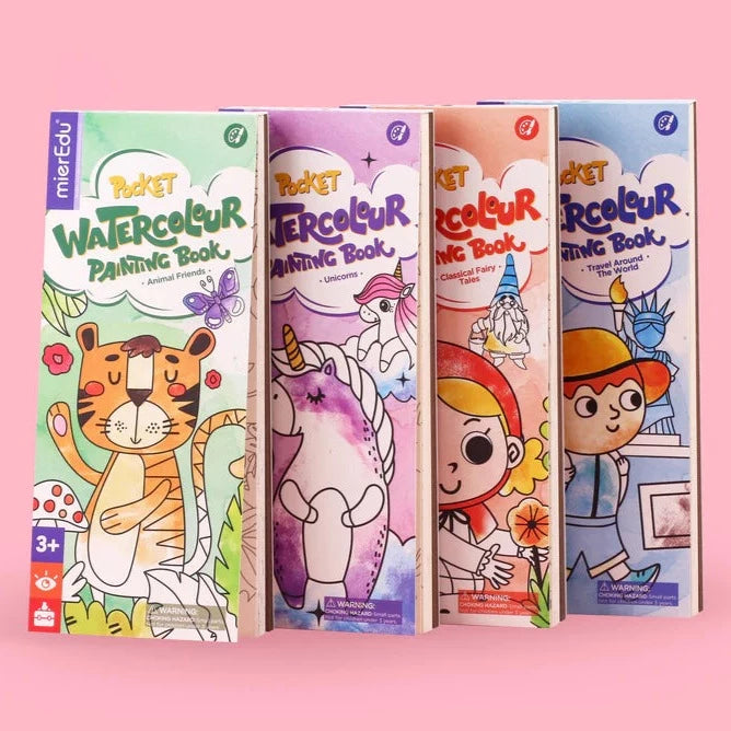 MierEdu Pocket Watercolour Painting Book - 4 options - Little Giants Kids  Store
