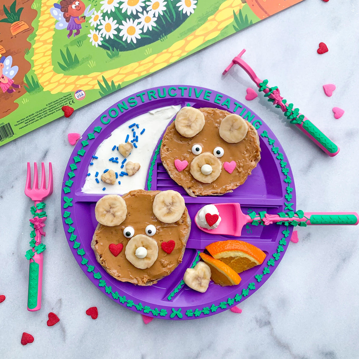 Constructive Eating Plate - 3 Themes