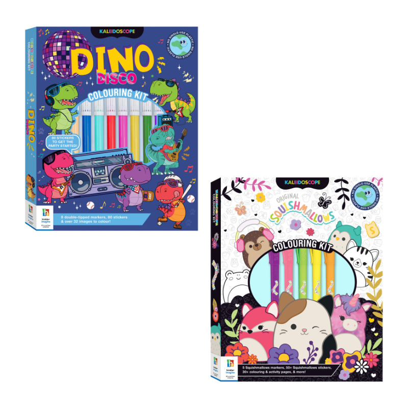 Hinkler Kaleidoscope Colouring Kit (2 options)