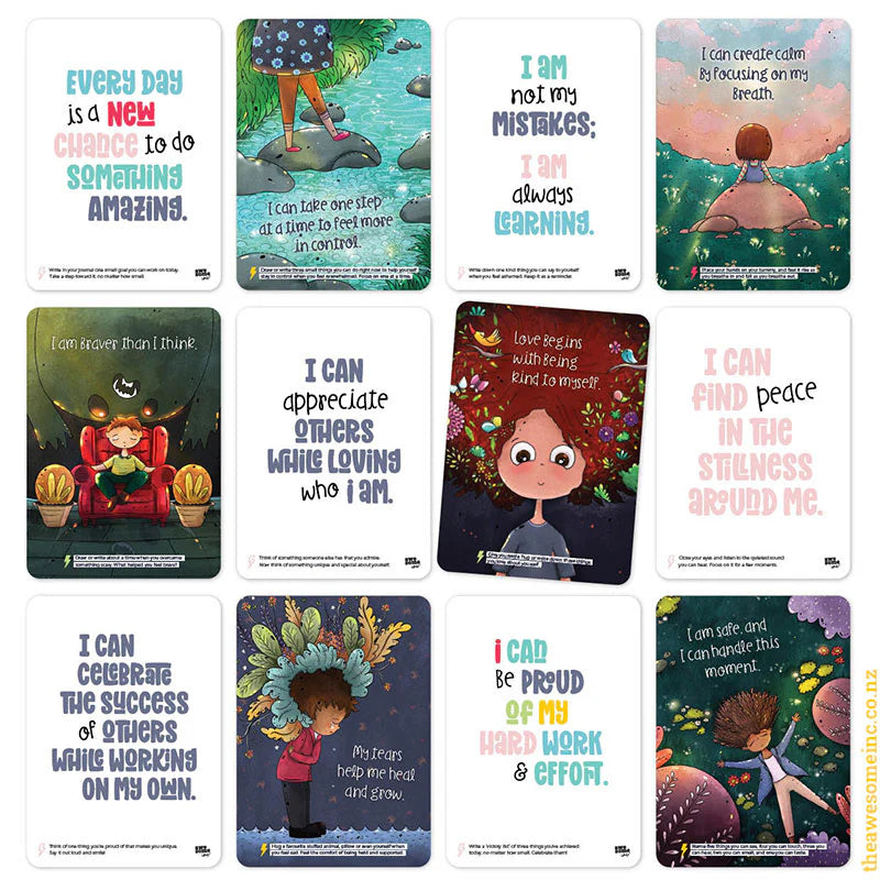 Awesome Inc Affirmations &amp; Actions Card Set (age 5+)